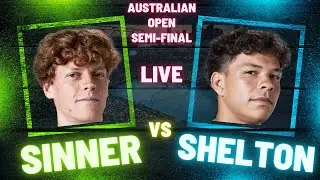 Jannik Sinner vs Ben Shelton | Australian Open 2025 | Semi-Final | LIVE TENNIS WATCHALONG