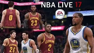 New Look On NBA LIVE 17 Cavaliers Vs Warriors Jan 16, 2017 | MLK Day