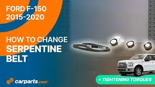 How to replace the Serpentine belt 2015 - 2020 2.7 Ford F-150 🚗