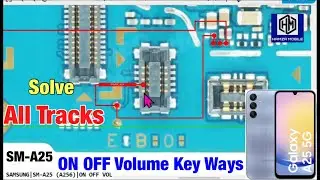 Samsung A25/SM-A256 ON OFF VS Volume Keys Not Working problem Solution.Samsung A25 power strip Ways📲