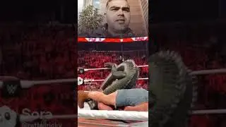 Fighter with Crocodile 🐊 #wwe #wrestling #shortsviral #wwefan #raw