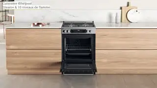 WS68G8CCXTE1 Cuisini&egrave;re gaz 4 feux, four 83L, Steam+