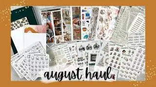 AUGUST 2022 HAUL | 🍁 fall journaling and sticker kits + new goal planner! | tattooed teacher plans