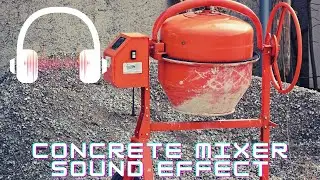 Concrete mixer sound effect | Construction sounds |