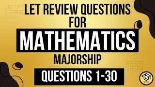 MATHEMATICS MAJORSHIP - [MATH PART 1-30]: 