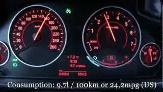 2013 BMW 335i Fuel Consumption Test