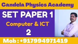 SET General Paper|computer and ICT|LBS Kerala SET exam@CANDELAPHYSICSACADEMY |2