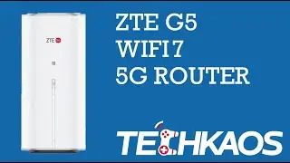 Распаковка и настройка роутера ZTE G5 Wifi 7 5G