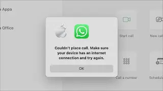 Whatsapp Couldn't Place Call. Make Sure Your Device Has an internet connection -Mac /MacOs /Macbook