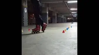 back to basic inline skate slide freestyle (acid toe)