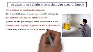 Web chain pulley block
