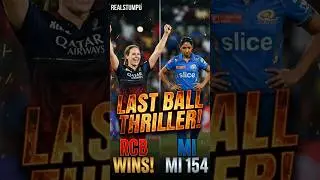 RCB vs MI: Last Ball THRILLER! 😱🔥 | WPL 2026 #cricket #RCB