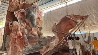 Dhoolpet Biggest Ganesh Idol Making 2022 - 10 Hrs Of Work in 10 minutes | Pop Ganesh Making 2022