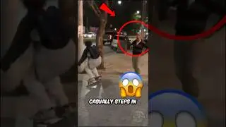 Old Man vs. Skater: Nighttime Showdown Gets Heated! 🛹🔥