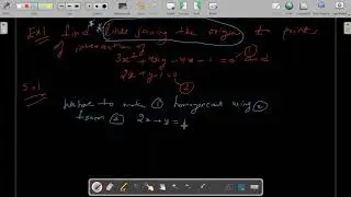 21 August -BSc Mathematics-Coordinate Geometry Joint equation of line joining origin