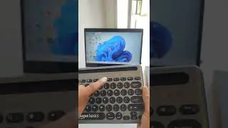 How to connect Amazonbasics Bluetooth keyboard and mouse to laptop or computer #Shorts #Reels