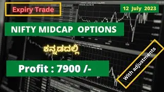 7900  Profit/-  NIFTY MID CAP  Options Trading  | With Adjustment Trades
