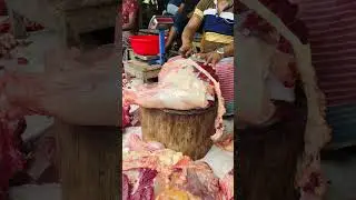 Amazing Cow Thai meat cutting #reels#meatmarket#beef#shortsviral#foo#manybricks#strrefoods #cowmeat#
