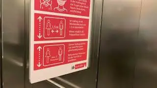Thyssen Aufz&uuml;ge im Parkhaus 1 (Ost) an der LANXESS Arena in K&ouml;ln-Deutz