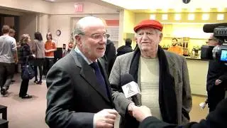 Menahem Golam and Yoram Globus signing autographs in person Nov 2010