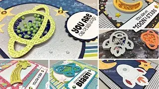 Queen & Co. Space Shaped Shaker kit - 6 Cards 1 Kit