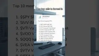 Top 10 ETFs by assets under management #etf #indexfunds #investing #personalfinance #stockmarket #mo