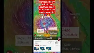 hurricane hilary will hit the southern coast of arizona Los Angeles in the eastern pacific!🌀⚠️
