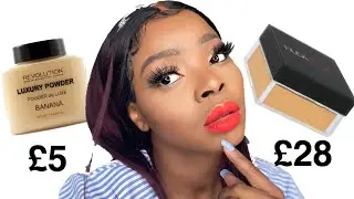 HUDA BEAUTY VS MAKEUP REVOLUTION SETTING POWDER REVIEW & DEMO