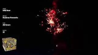 Wild Boar - 20 Shot Realtree Fireworks 350 Gram Cake