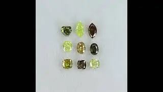 1.21 CT/9 Pcs Mix Shape Diamond Mix Color Natural Loose Diamond