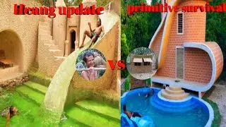 Primitive survival tools VS  Mr Heang update 100 Days  Building A Modern House 🏠🏠🏠