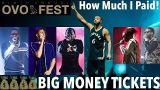 Rumoured Rappers To Perform At OVO FEST 2019 On August 5th, Fans Mad At Ticket Prices