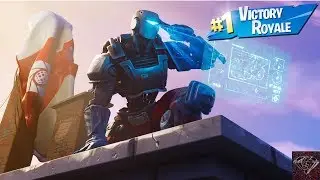 Getting A Victory Royale With The A.I.M. Skin (Fortnite Battle Royale)