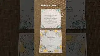 #adding #colours to #sunandmoon theme #invitation #design using #highlighters #art #artwork #artist