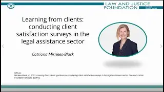 Learning from clients: conducting client satisfaction surveys in the legal assistance sector