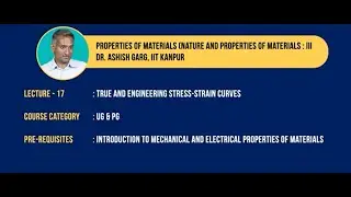 TRUE AND ENGINEERING STRESS-STRAIN CURVES #swayamprabha #CH35SP