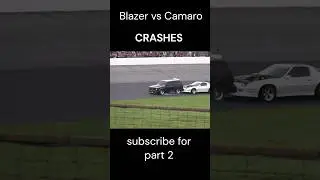 BLAZER VS CAMARO CRASHES @NemmTV #seekonkspeedway #specratordrags #crash #crashes #mustang #camaro