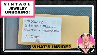 Unsorted High End Sterling & Gemstone 1.7 LBS! Vintage Jewelry Unboxing!