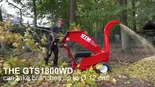 GTS1300WD and GTS1800WD wheel driven wood chipper