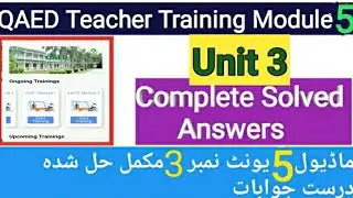 Module 5 | Unit 3 Complete Solved Answers | EaSTE Training 2024 | Easy Learning