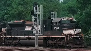 C76 Local w/ SD70M2 & ACU - Pace & Working Conway Yard - Cool Graffiti on Norfolk Southern Train