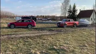 VW Golf 7 Alltrack pull Toyota Hilux