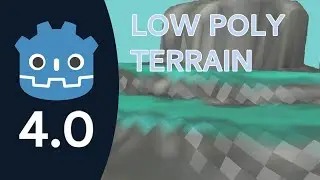 Low Poly Vertex Paint Terrain, Blender to Godot 4