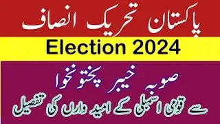 NATIONAL ASSEMBLY ELECTIONS 2024 | PTI CANDIDATES | KPK PROVINCE