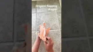 Origami flapping dragon by JeremyShafer #shorts
