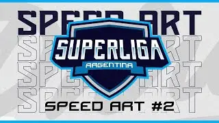 Text Logo Superliga Argentina | Speed art #2 | Dwudda