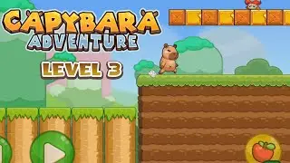 Super Capybara Adventure 🙀 Level 3 🍄 Gameplay Walkthrough 🌟 #capybara #adventure