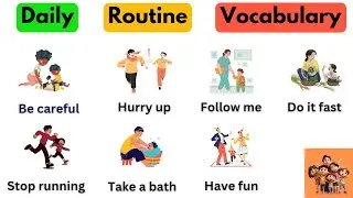 50 Daily Routine Vacabulary For Kids । Fun Learning Activities To Boost English Skills!