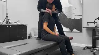Occipital Lift & Full Body Chiropractic Adjustment for Physical Therapist with Neck & SI Joint Pain
