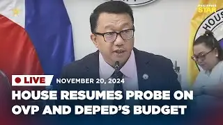 LIVESTREAM: House of Representatives resumes probe on OVP and DepEd&rsquo;s budget utilization